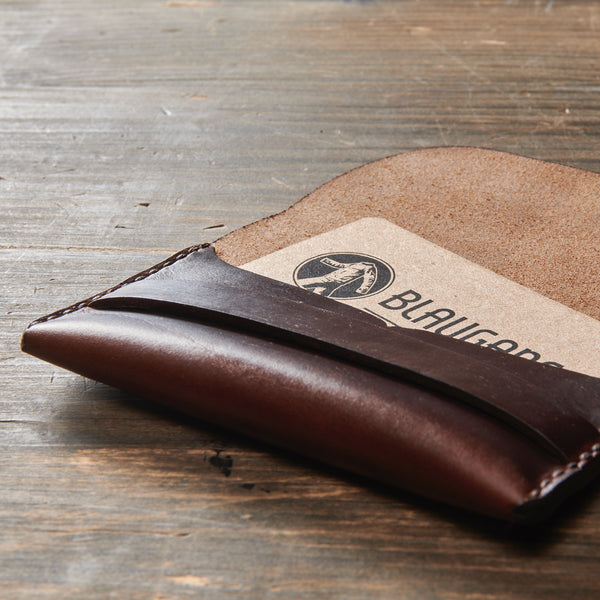 BLAUGANG Kreditkartenetui - Horween Chromexcel Braun