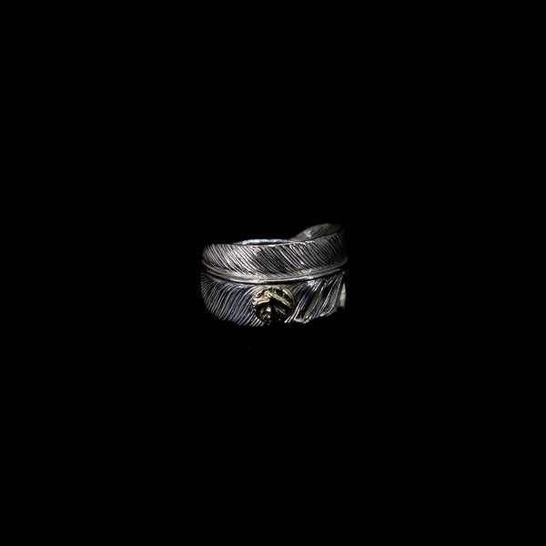 KinG Smith Feather Ring with Gold Point